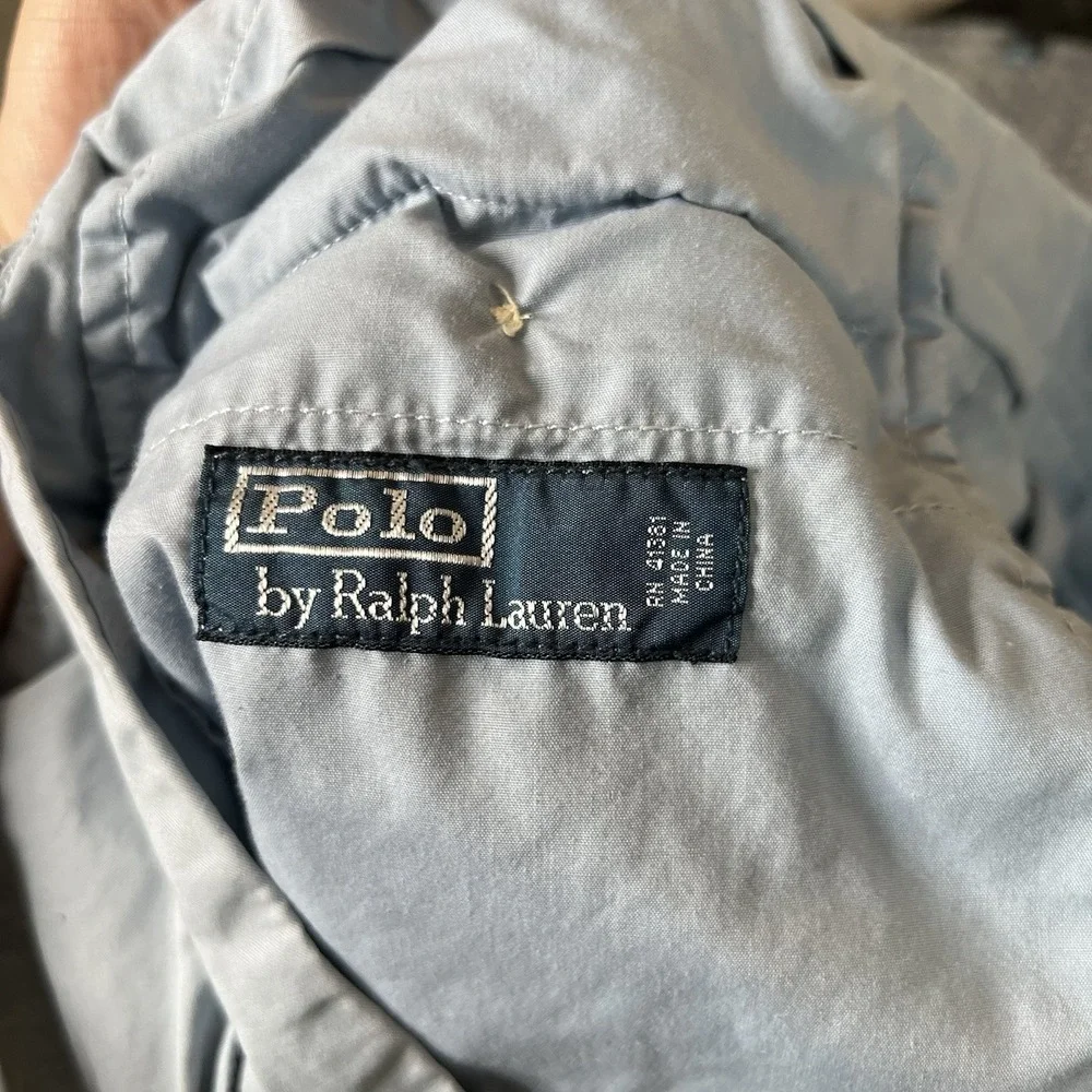 Polo Ralph Lauren Chino Shorts Men's Size 40 Light Blue Pima Cotton Blend